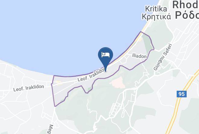Dodecanese - Rhodes Bay Hotel & Spa Maps