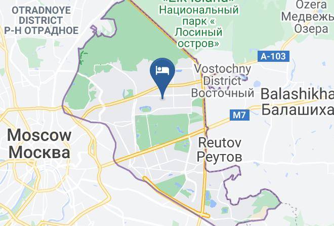 Moscow - Amayoteln Pervomayskoy Maps