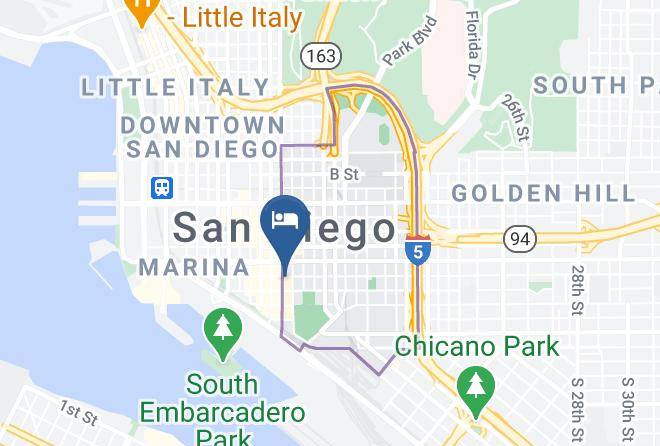 San Diego - Courtyard By Marriott San Diego Gaslamp Convention Center Maps
