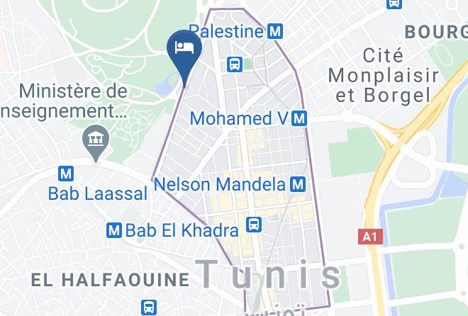 Tunis - Ambassadeurs Hotel Maps