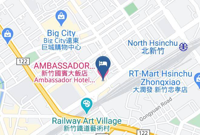 Hsinchu City - Ambassador Hotel Hsinchu Maps