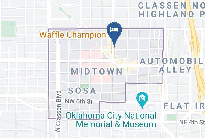 Oklahoma - Ambassador Hotel Oklahoma City Autograph Collection Maps