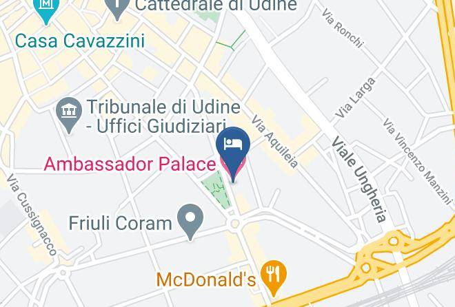 Udine - Ambassador Palace Hotel Maps