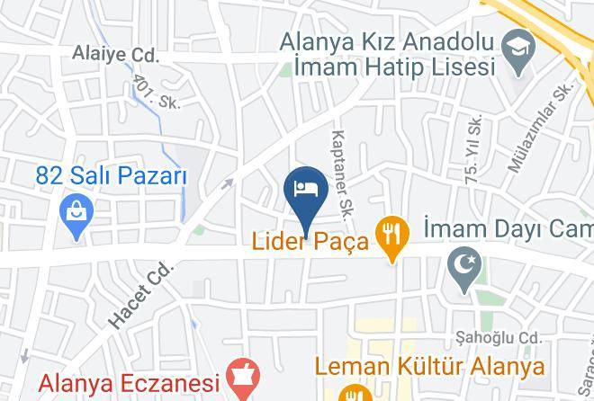 Alanya - Amber Rose Hotel Maps