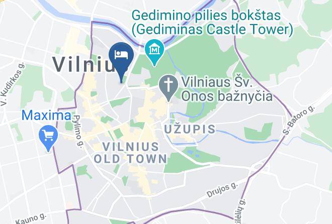 Vilnius - Amberton Cathedral Square Hotel Vilnius Maps