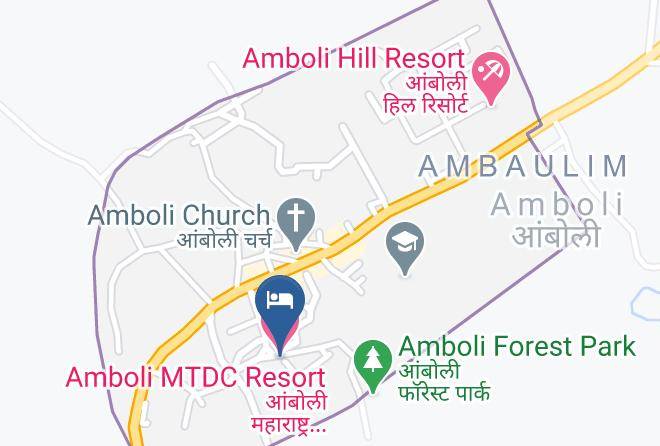 Sawantwadi - Amboli Mtdc Resort Maps