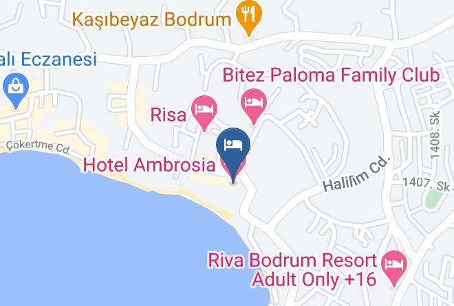 Bodrum - Hotel Ambrosia Maps