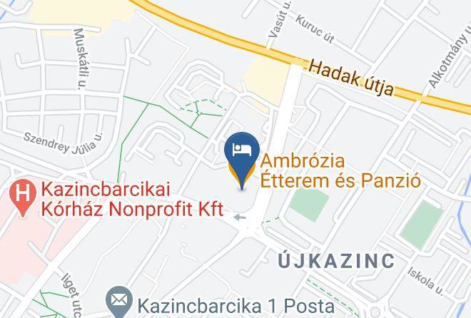 Kazincbarcika - Ambrozia Etterem Es Panzio Maps