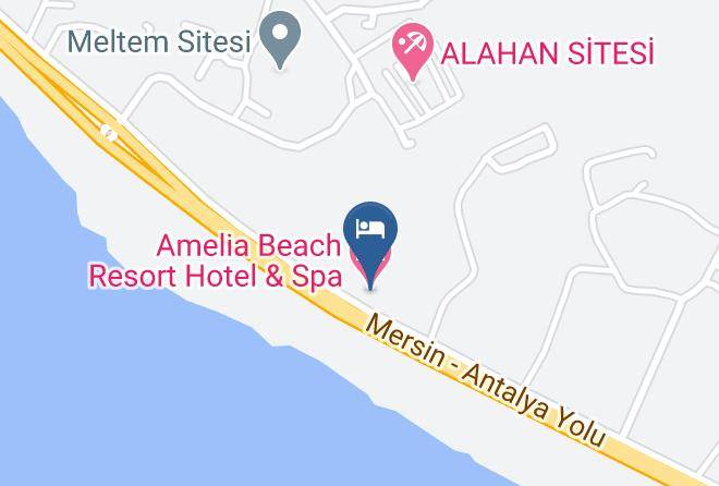 Manavgat - Amelia Beach Resort Hotel & Spa Maps