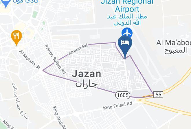 Jazan - Amerat Jazan Hotel Maps