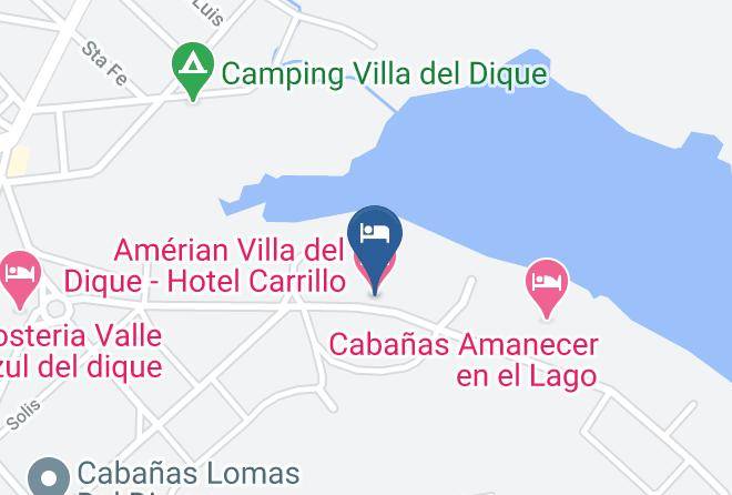 Calamuchita Department - Amerian Villa Del Dique Hotel Carrillo Maps