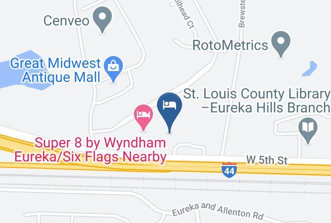 St Louis - America's Best Inn Eureka Maps