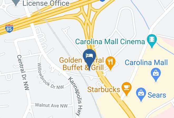 Cabarrus - Americas Best Value Inn Concord Nc Maps