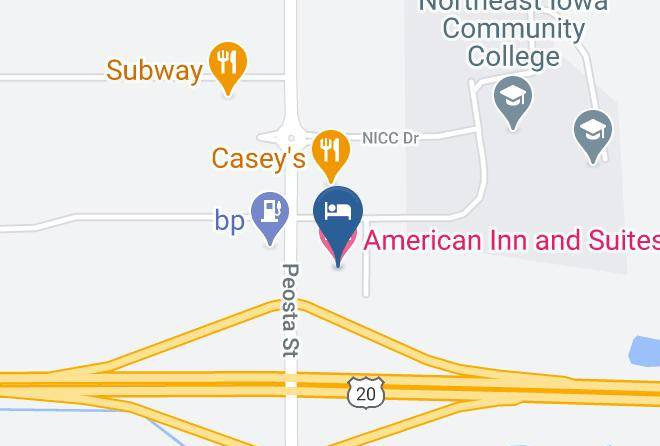 Dubuque - American Inn And Suites Maps