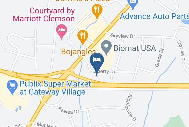 Pickens - American Inn Clemson Maps