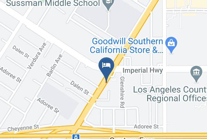 Los Angeles - American Inn Downey Maps