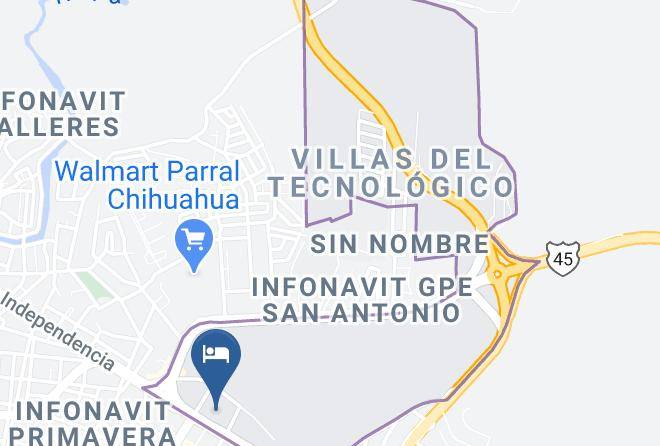 Hidalgo Del Parral - American Inn Hotel & Suites Parral Maps