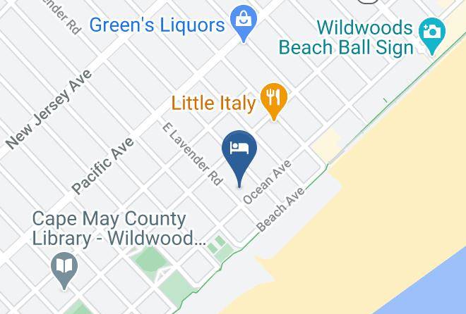 American Safari Motel Map