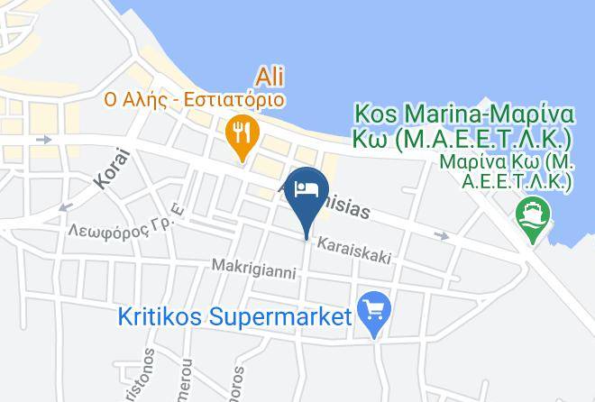 Kos - Americana Hotel Maps
