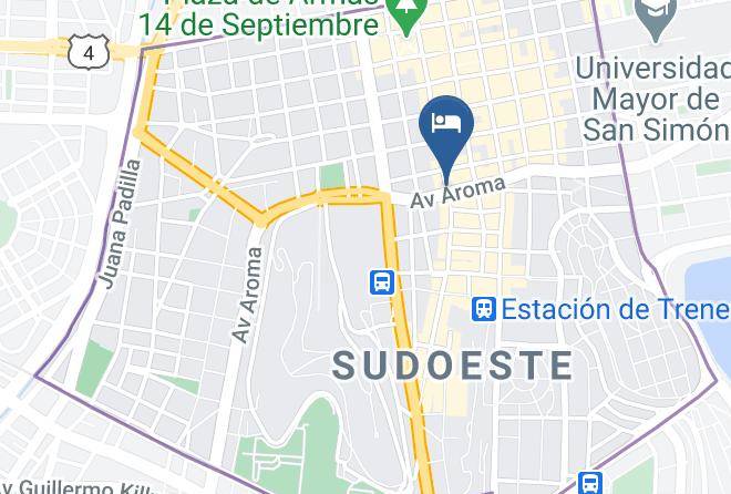 Cercado - Americana Hotel Maps