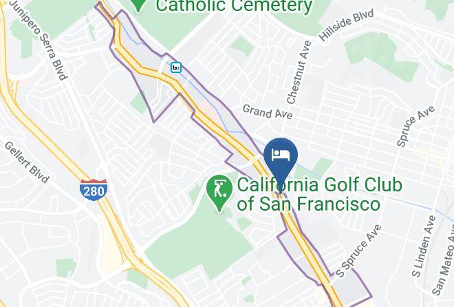 San Mateo - Americana Inn Motel Maps