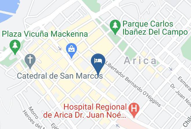 Arica Province - Hotel Americano Maps