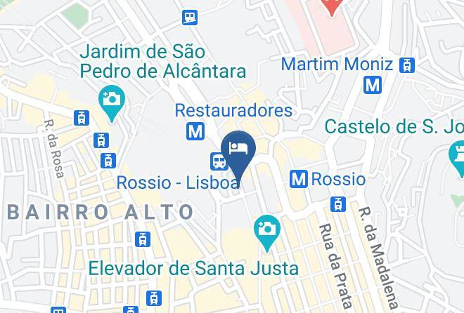 Lisbon - Hotel Inn Rossio Maps
