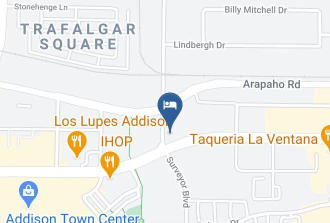 Americas Best Value Inn Addison Dallas Map