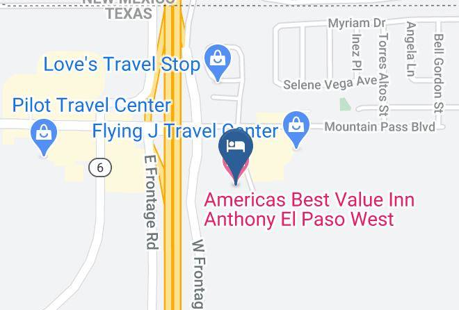 El Paso - Americas Best Value Inn Anthony El Paso West Maps
