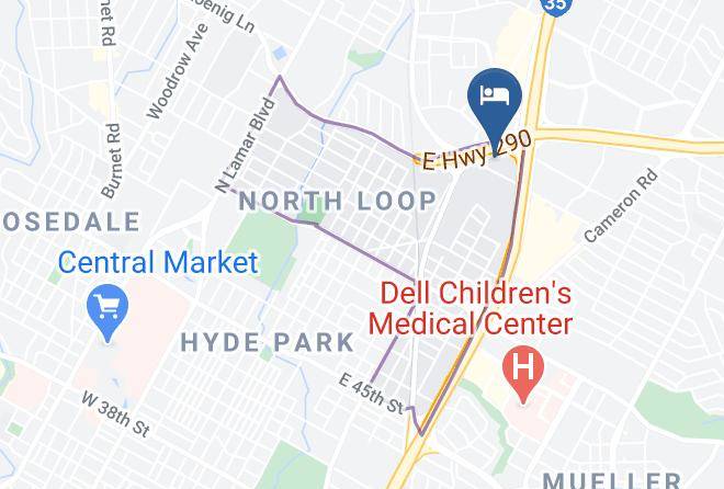 Travis - Americas Best Value Inn Austin University Maps