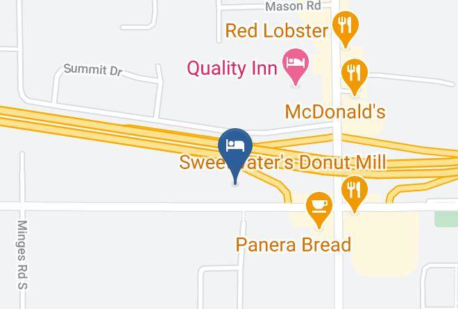 Americas Best Value Inn Battle Creek Map