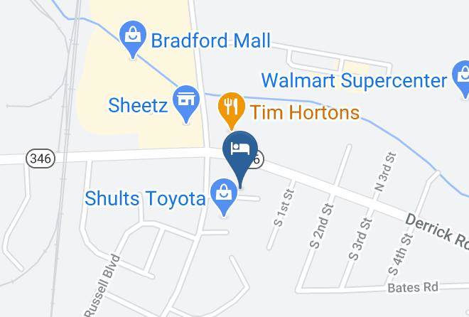 Americas Best Value Inn Bradford Map