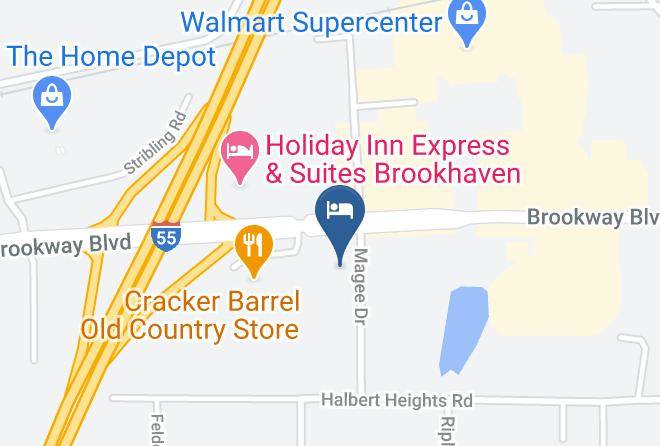 Lincoln - Americas Best Value Inn Brookhaven Maps