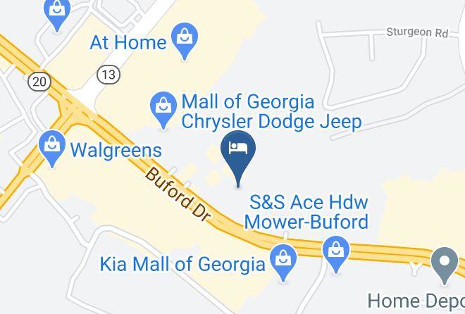Gwinnett - Americas Best Value Inn Buford Mall Of Georgia Maps