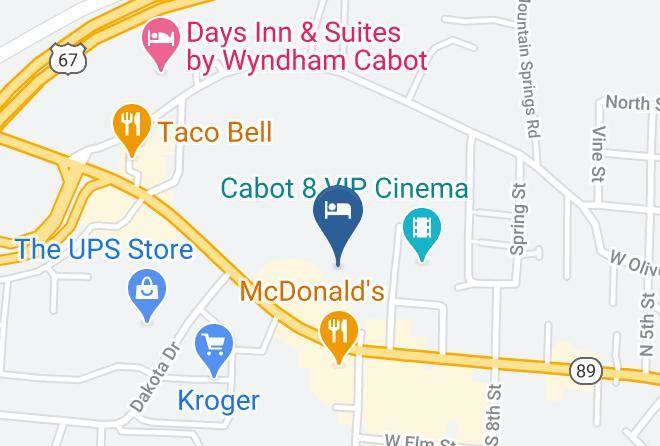 Lonoke - Americas Best Value Inn Cabot Maps