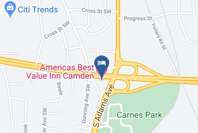 Ouachita - Americas Best Value Inn Camden Maps