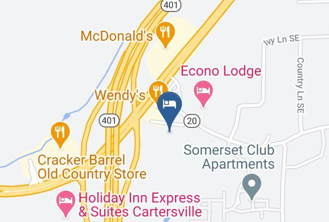 Bartow - Americas Best Value Inn Cartersville Maps