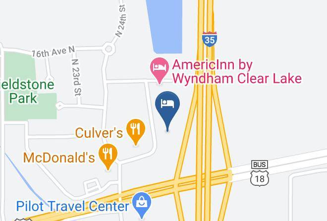 Americas Best Value Inn Clear Lake Map