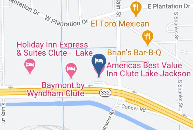 Brazoria - Americas Best Value Inn Clute Lake Jackson Maps