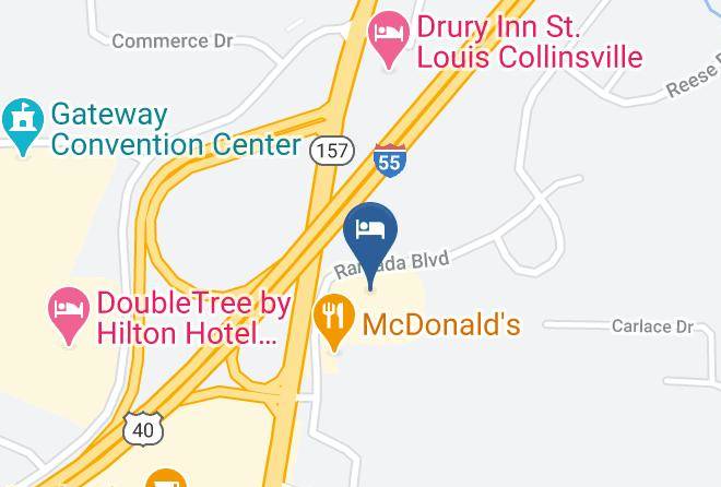 Madison - Americas Best Value Inn Collinsville St Louis Maps