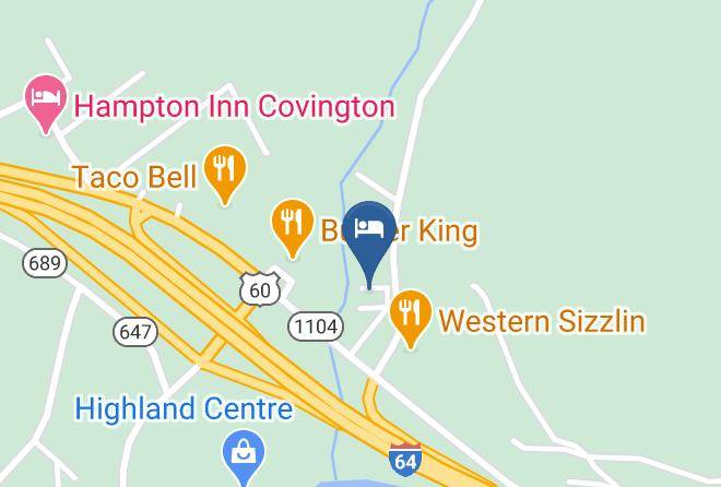 Americas Best Value Inn Covington Map