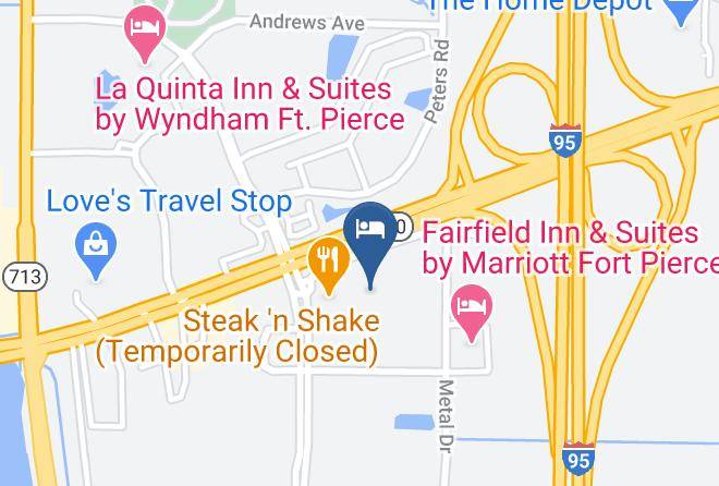 St Lucie - Americas Best Value Inn Florida Turnpike & I 95 Maps