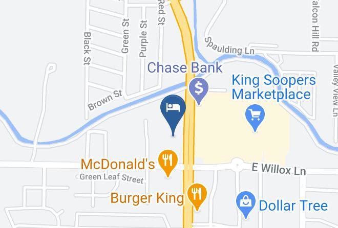 Americas Best Value Inn Ft Collins Map