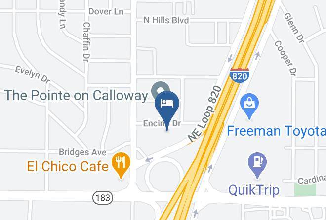 Americas Best Value Inn Ft Worth Hurst Map