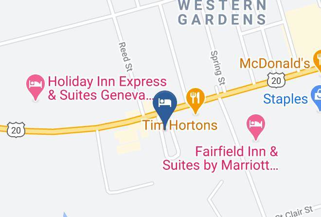 Americas Best Value Inn Geneva Map