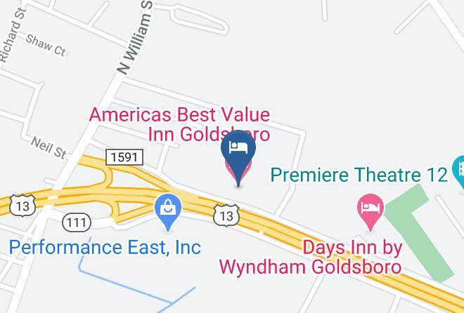 Wayne - Americas Best Value Inn Goldsboro Maps