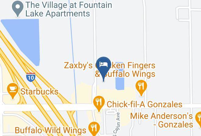 Ascension Par - Americas Best Value Inn Gonzales Maps