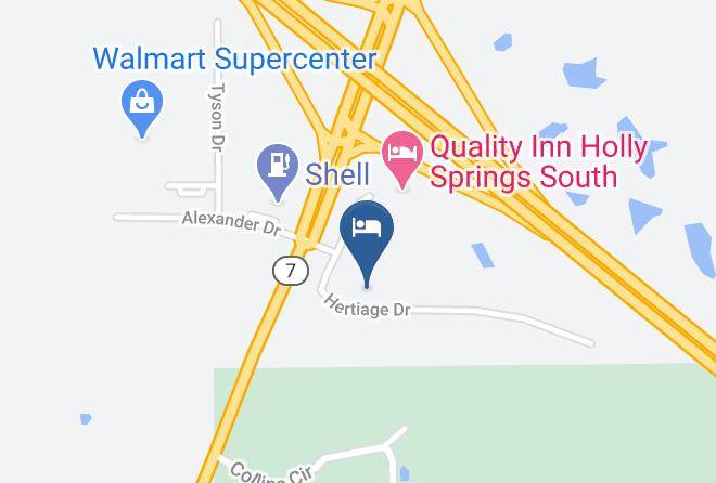 Marshall - Americas Best Value Inn Holly Springs Maps