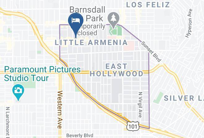 Los Angeles - Americas Best Value Inn Hollywood Los Angeles Maps
