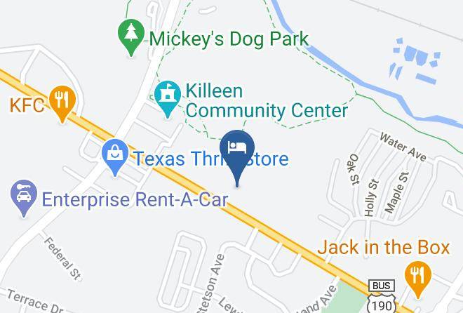 Americas Best Value Inn Killeen Ft Hood Map